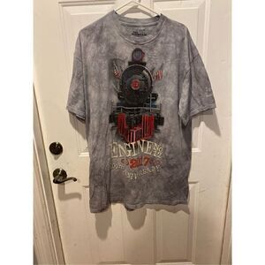 The Mountain Dyed T-shirt Engine No.12 2017 100th Anniversary Tweetsie Railroad